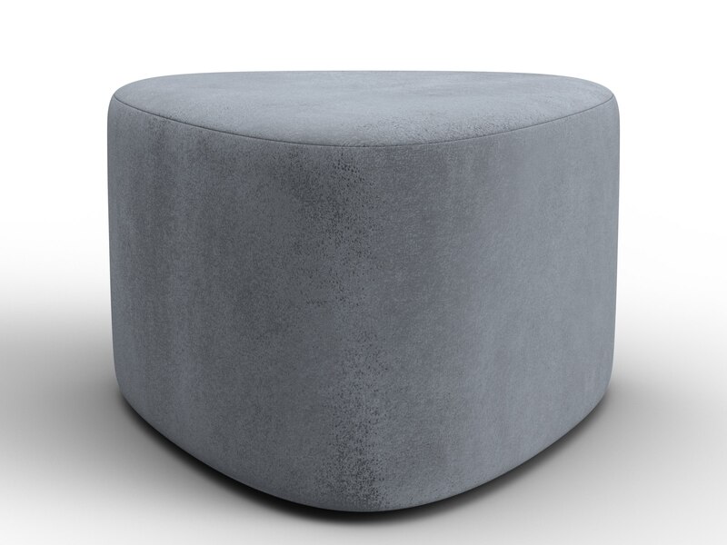 Пуф 004, Велюр, TOWER 10 серый