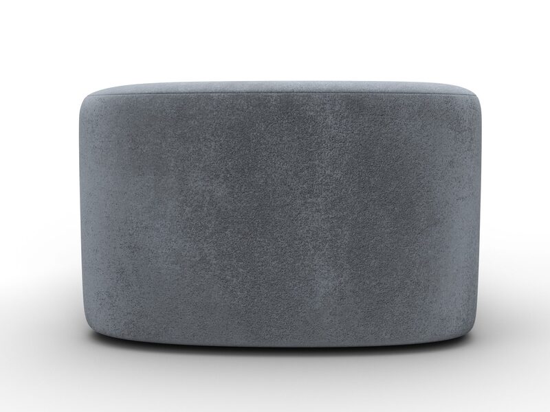 Пуф 004, Велюр, TOWER 10 серый