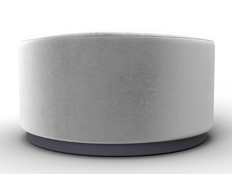 Пуф 005, Велюр, TOWER 01 молочный