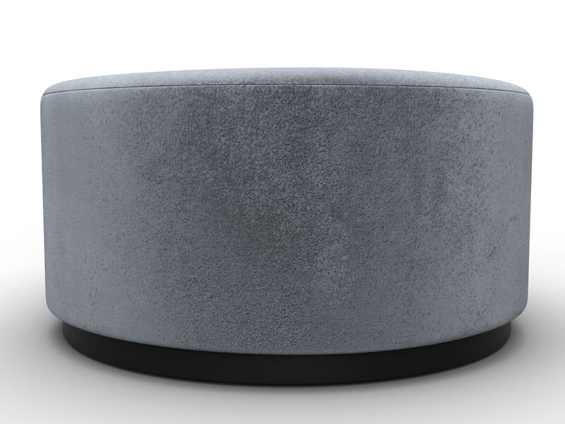 Пуф 005, Велюр, TOWER 10 серый