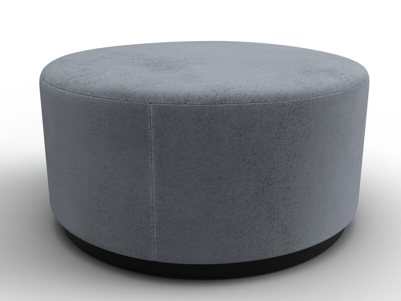 Пуф 005, Велюр, TOWER 10 серый