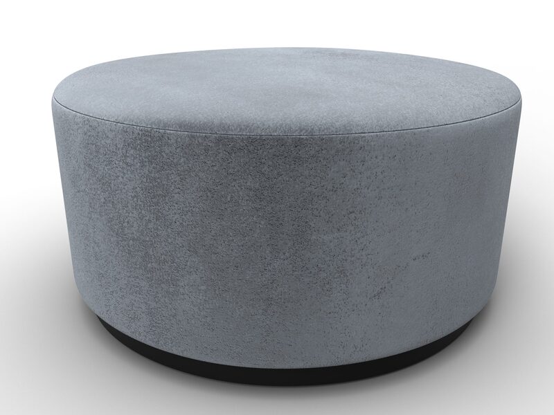 Пуф 005, Велюр, TOWER 10 серый