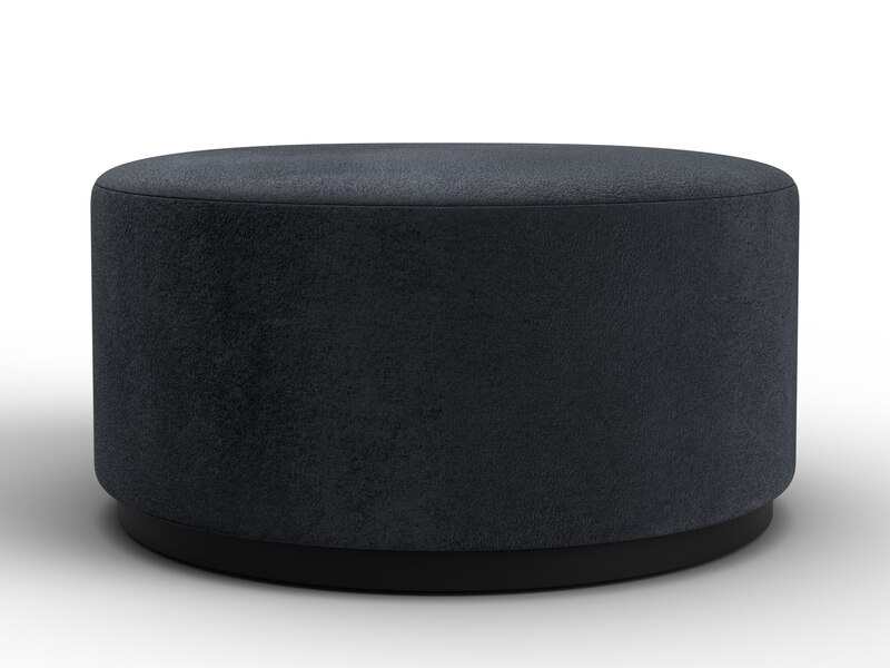 Пуф 005, Велюр, TOWER 11 темно-серый