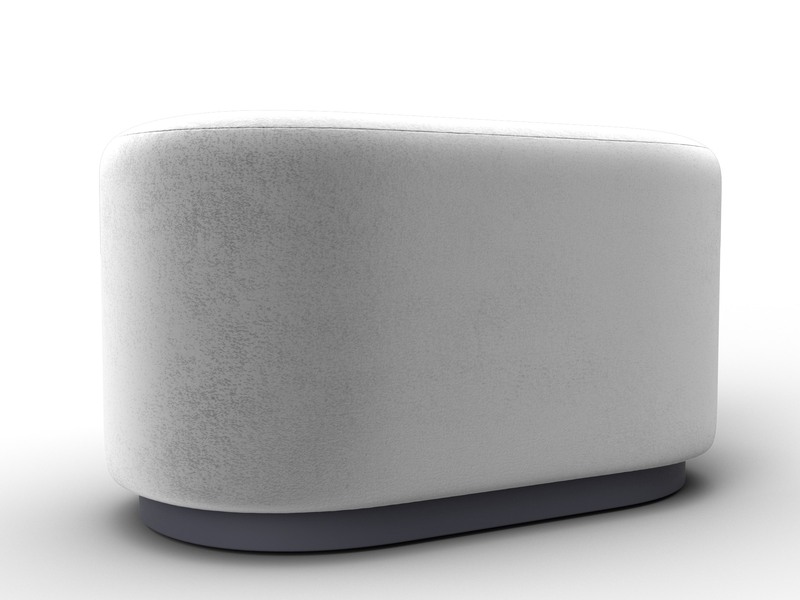 Пуф 007, Велюр;Экокожа, TOWER 01 молочный