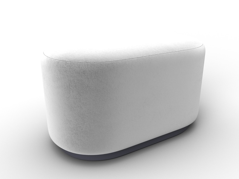 Пуф 007, Велюр;Экокожа, TOWER 01 молочный