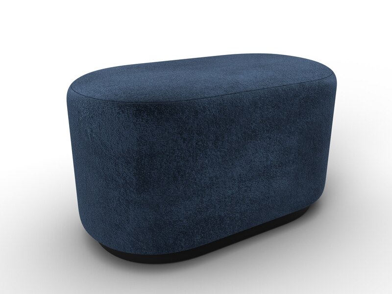 Пуф 007, Велюр;Экокожа, TOWER 13 синий