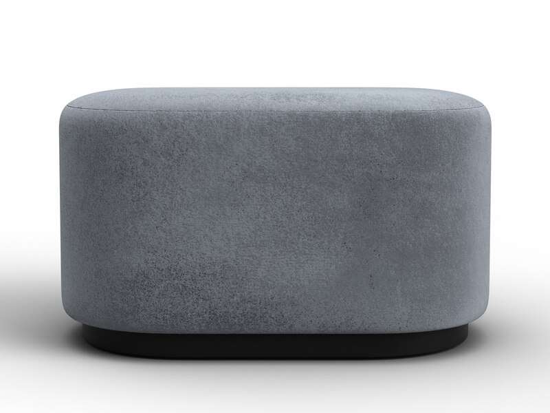 Пуф 007, Велюр;Экокожа, TOWER 10 серый