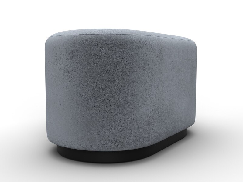 Пуф 007, Велюр;Экокожа, TOWER 10 серый