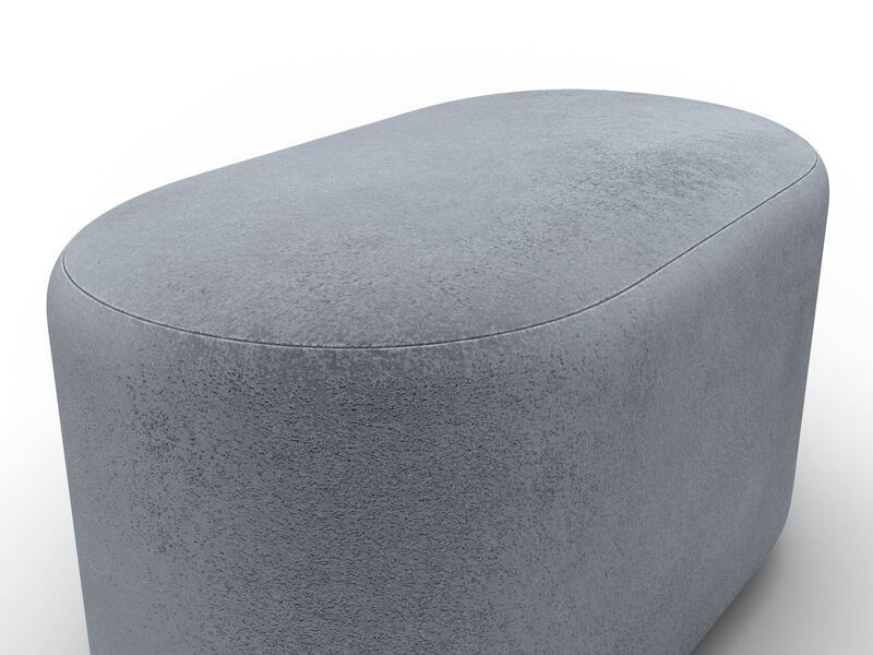 Пуф 007, Велюр;Экокожа, TOWER 10 серый