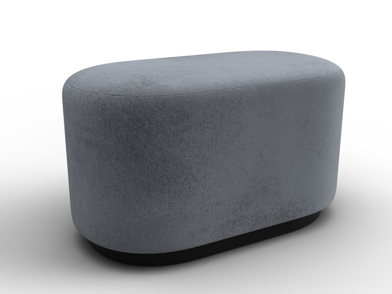 Пуф 007, Велюр;Экокожа, TOWER 10 серый