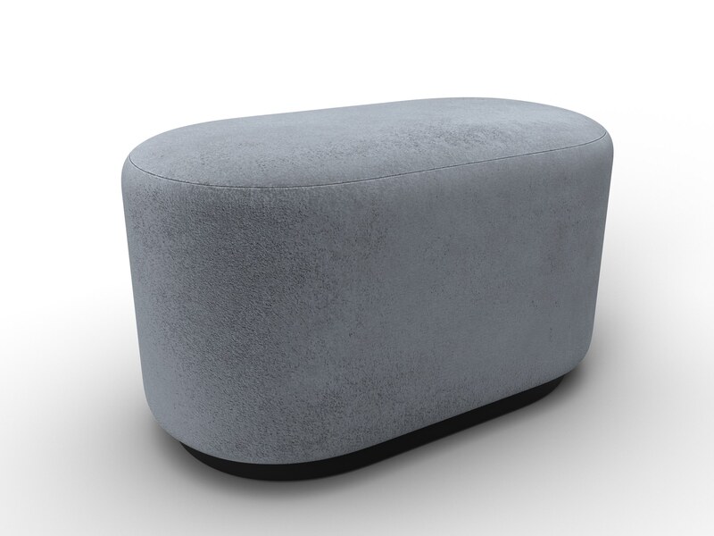 Пуф 007, Велюр;Экокожа, TOWER 10 серый