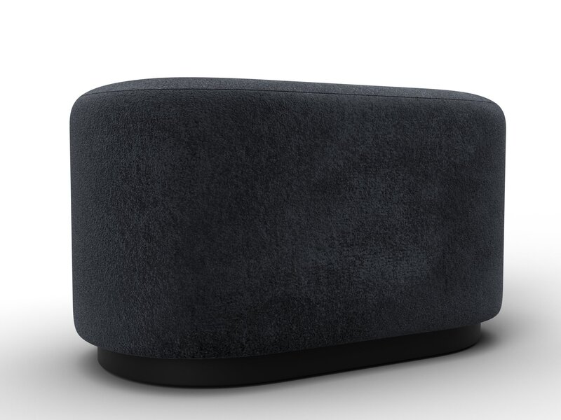 Пуф 007, Велюр;Экокожа, TOWER 11 темно-серый