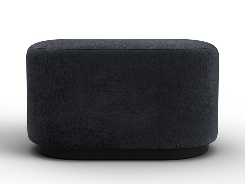 Пуф 007, Велюр;Экокожа, TOWER 11 темно-серый