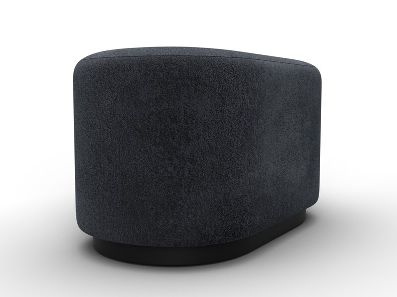 Пуф 007, Велюр;Экокожа, TOWER 11 темно-серый