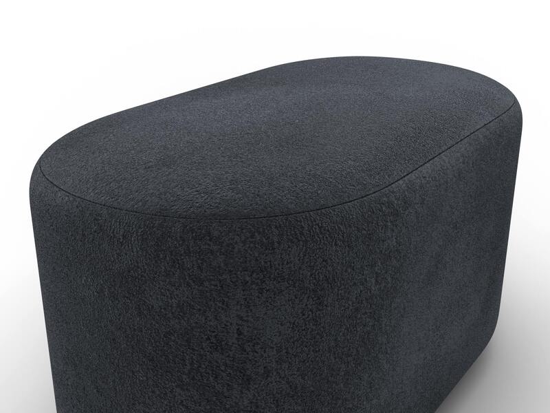 Пуф 007, Велюр;Экокожа, TOWER 11 темно-серый