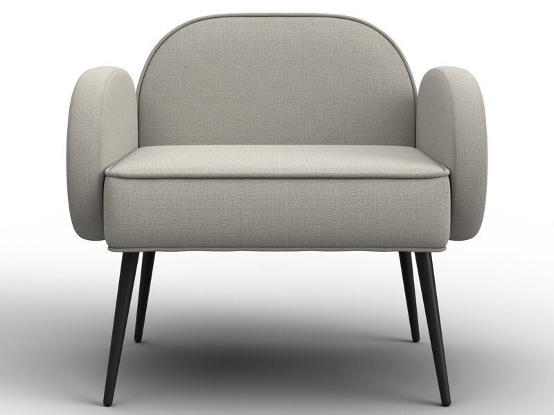 Кресло Лига-086, Рогожка, Амур 02 бежевый