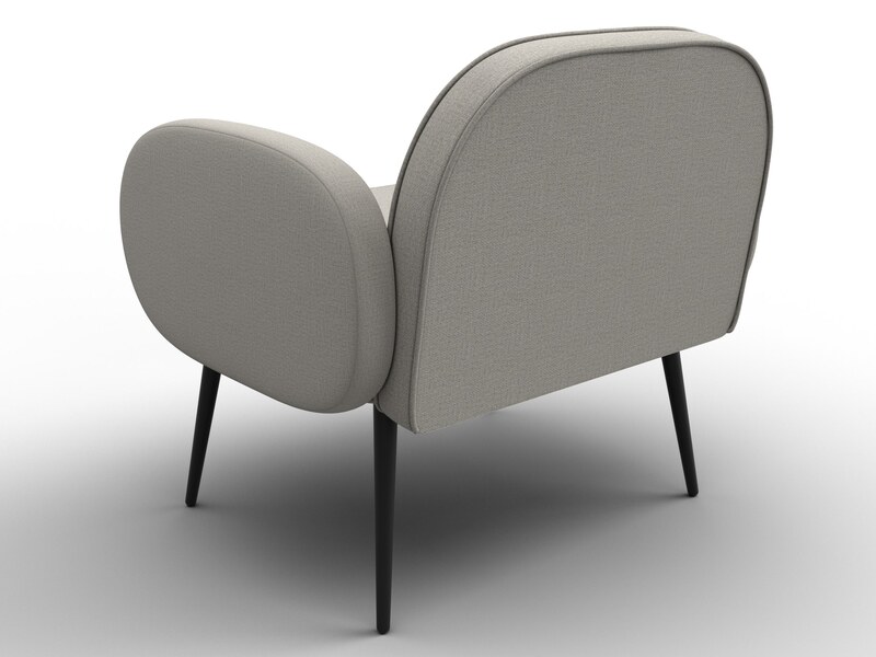 Кресло Лига-086, Рогожка, Амур 02 бежевый