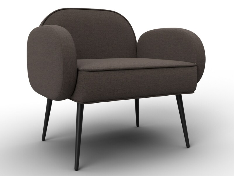 Кресло Лига-086, Рогожка, Амур 05 коричневый