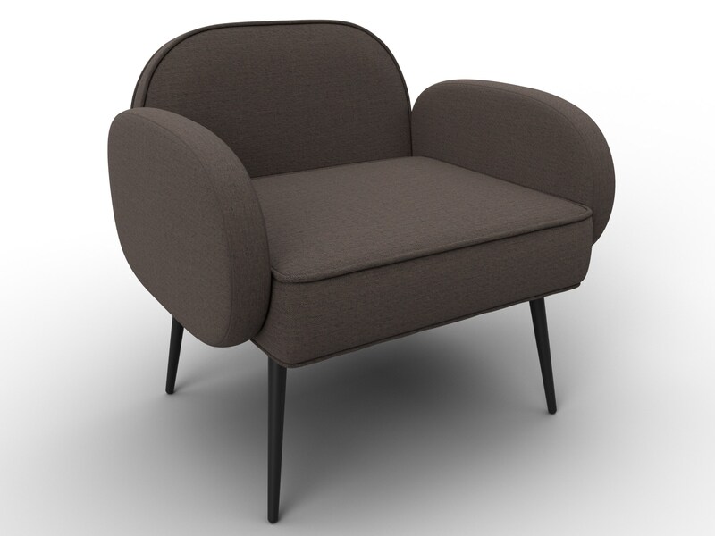 Кресло Лига-086, Рогожка, Амур 05 коричневый