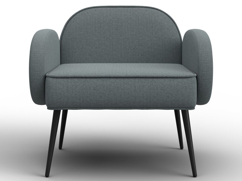 Кресло Лига-086, Рогожка, Амур 07 серый