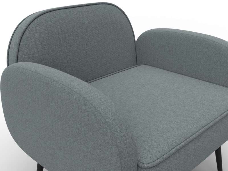 Кресло Лига-086, Рогожка, Амур 07 серый