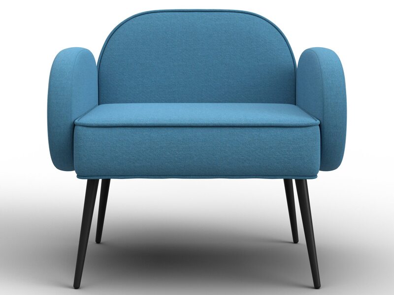 Кресло Лига-086, Рогожка, Амур 10 голубой