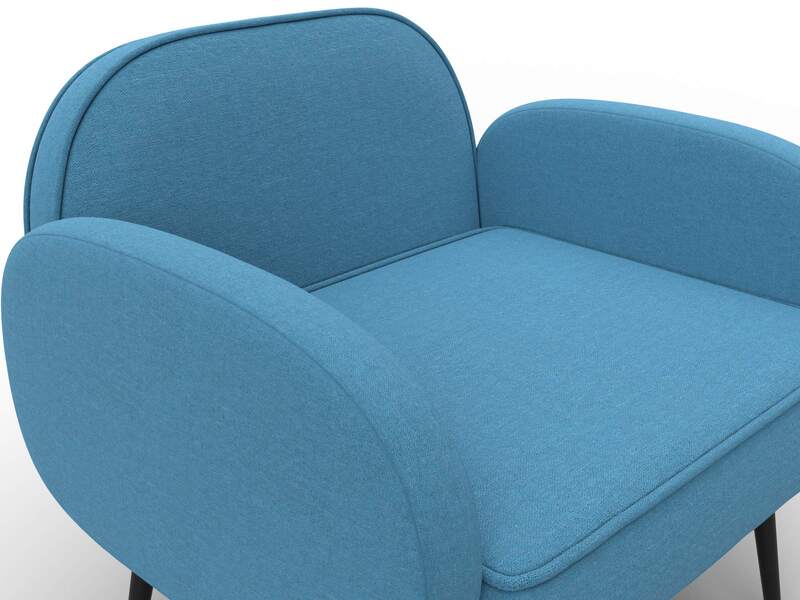 Кресло Лига-086, Рогожка, Амур 10 голубой