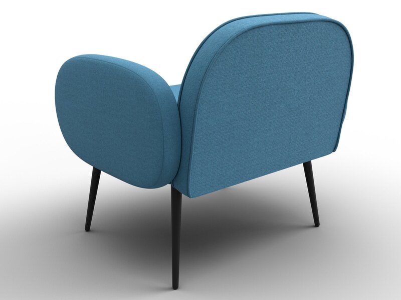 Кресло Лига-086, Рогожка, Амур 10 голубой