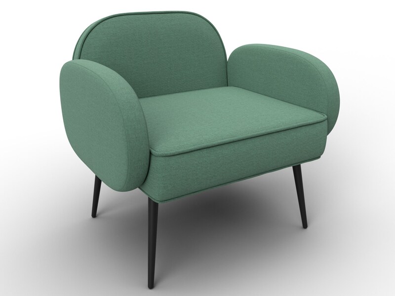 Кресло Лига-086, Рогожка, Амур 11 зеленый