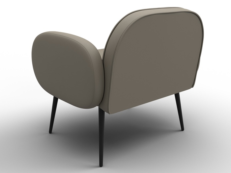 Кресло Лига-086, Экокожа, GRIFON 04 бежевый