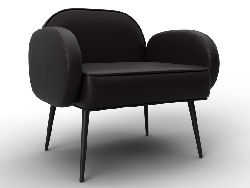 Кресло Лига-086, Экокожа, GRIFON 12 коричневый