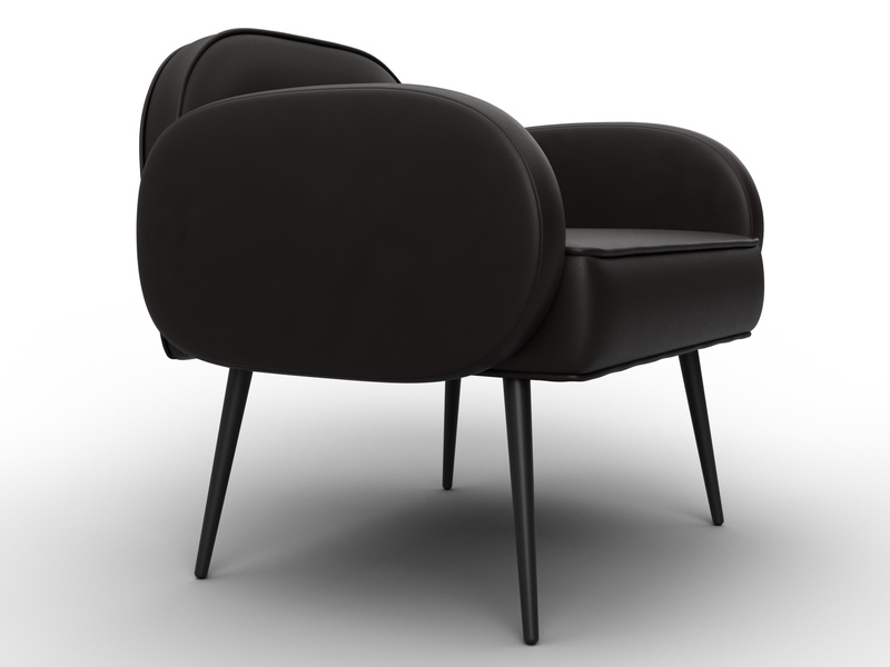 Кресло Лига-086, Экокожа, GRIFON 12 коричневый