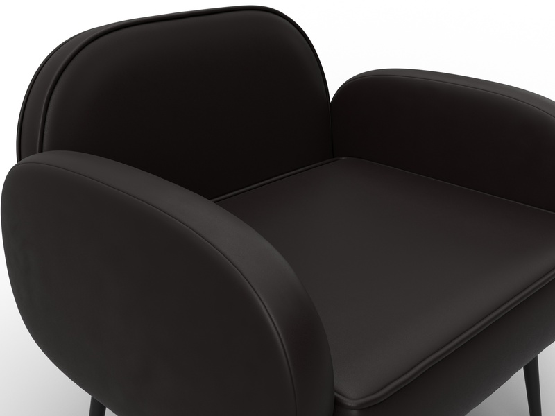 Кресло Лига-086, Экокожа, GRIFON 12 коричневый