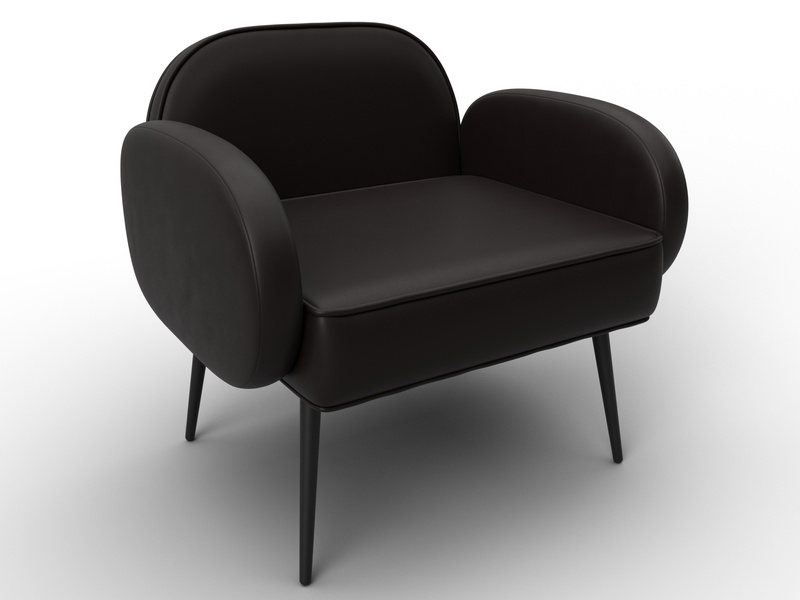 Кресло Лига-086, Экокожа, GRIFON 12 коричневый