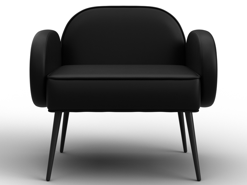 Кресло Лига-086, Экокожа, GRIFON 18 черный