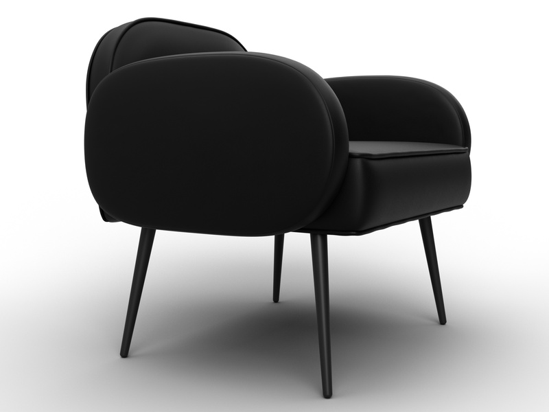 Кресло Лига-086, Экокожа, GRIFON 18 черный