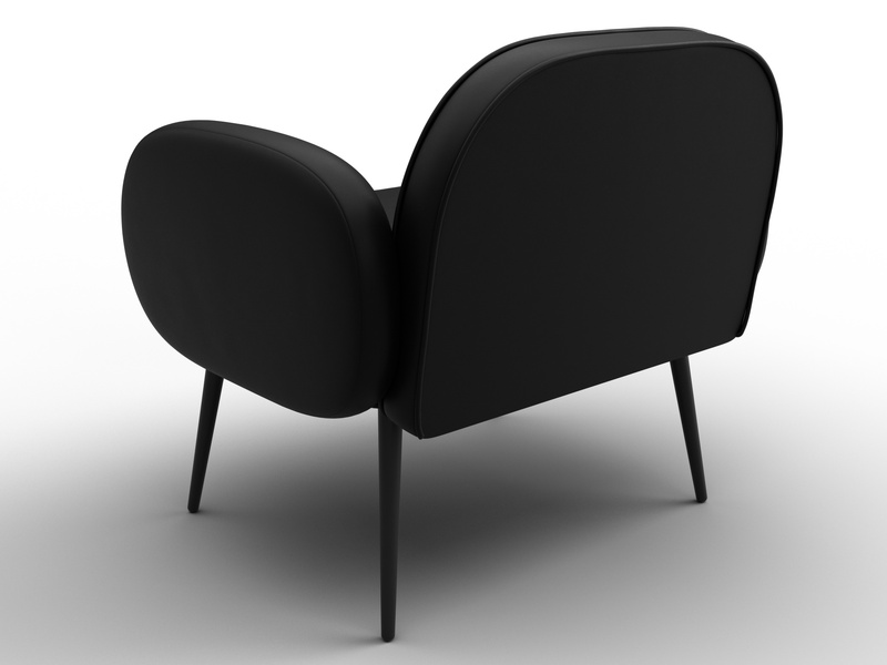 Кресло Лига-086, Экокожа, GRIFON 18 черный