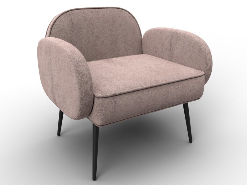 Кресло Лига-086, Велюр, TOWER 05 бежевый