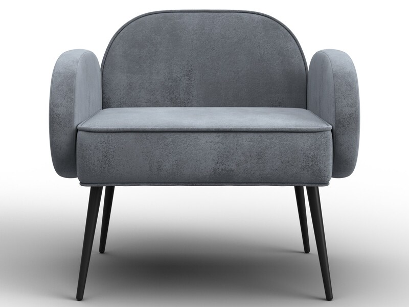 Кресло Лига-086, Велюр, TOWER 10 серый