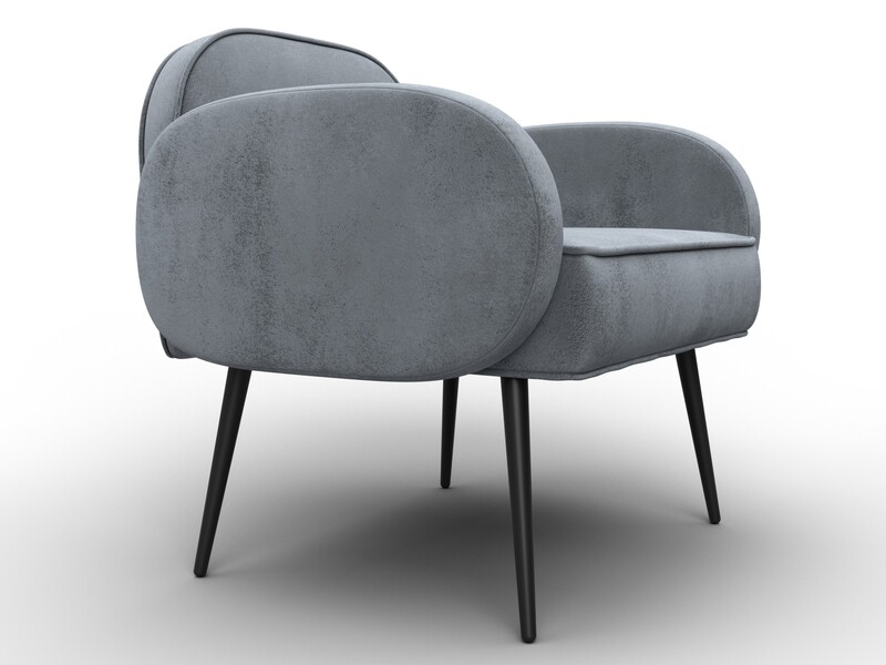 Кресло Лига-086, Велюр, TOWER 10 серый