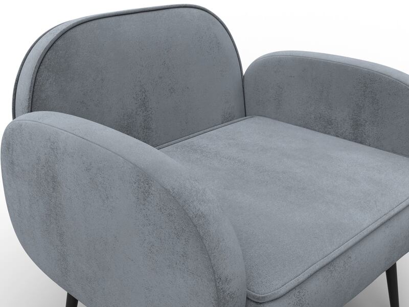 Кресло Лига-086, Велюр, TOWER 10 серый