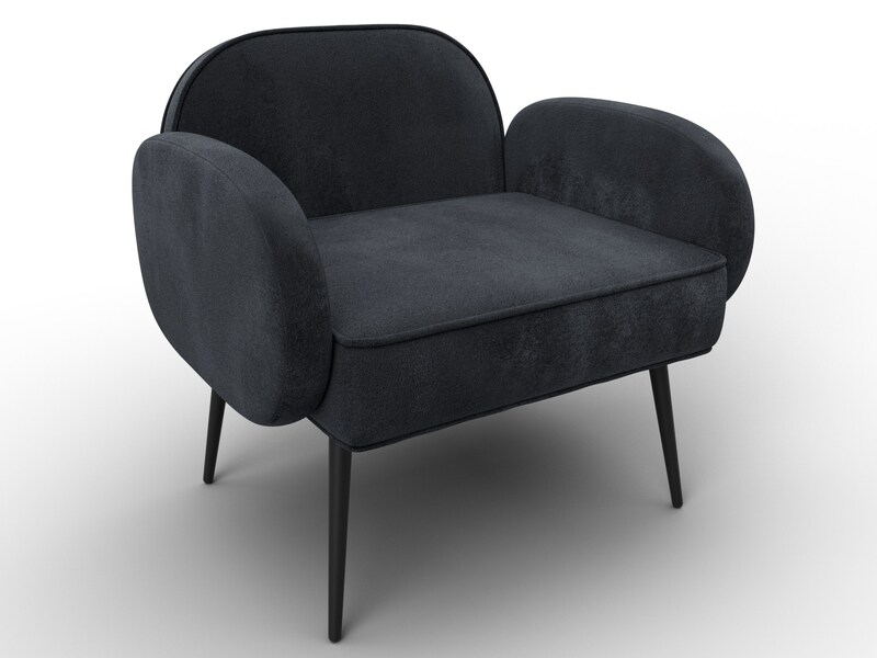 Кресло Лига-086, Велюр, TOWER 11 темно-серый