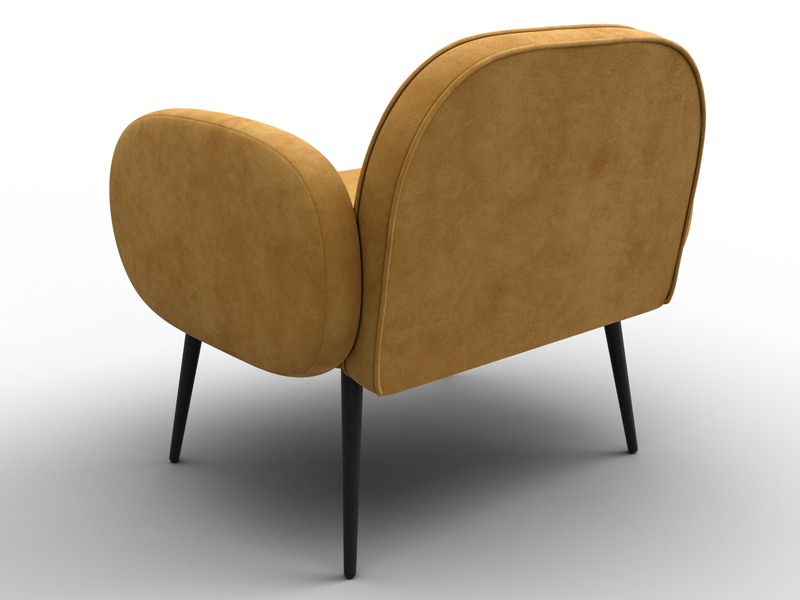 Кресло Лига-086, Велюр, BRUT 10 желтый