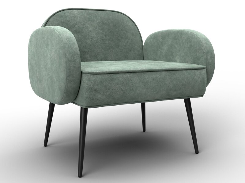 Кресло Лига-086, Велюр, BRUT 08 зеленый