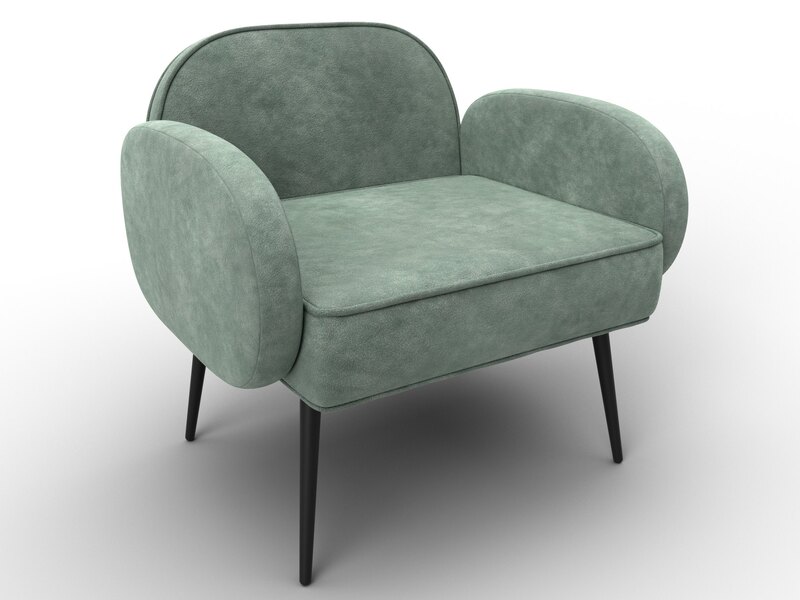 Кресло Лига-086, Велюр, BRUT 08 зеленый