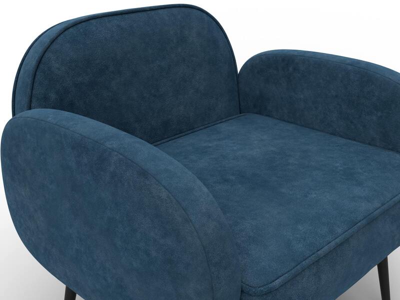Кресло Лига-086, Велюр, BRUT 11 синий