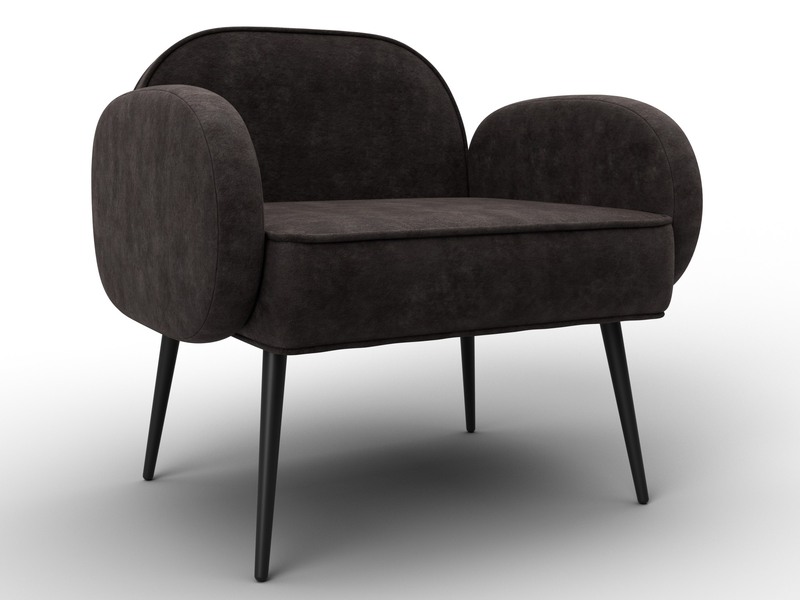 Кресло Лига-086, Велюр, BRUT 17 коричневый