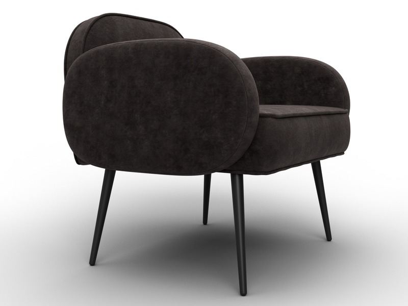 Кресло Лига-086, Велюр, BRUT 17 коричневый