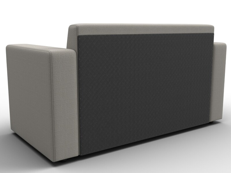 Диван прямой Лига-093, Рогожка, Амур 02 бежевый