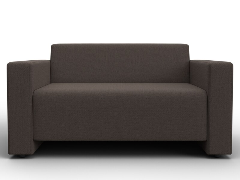 Диван прямой Лига-093, Рогожка, Амур 05 коричневый